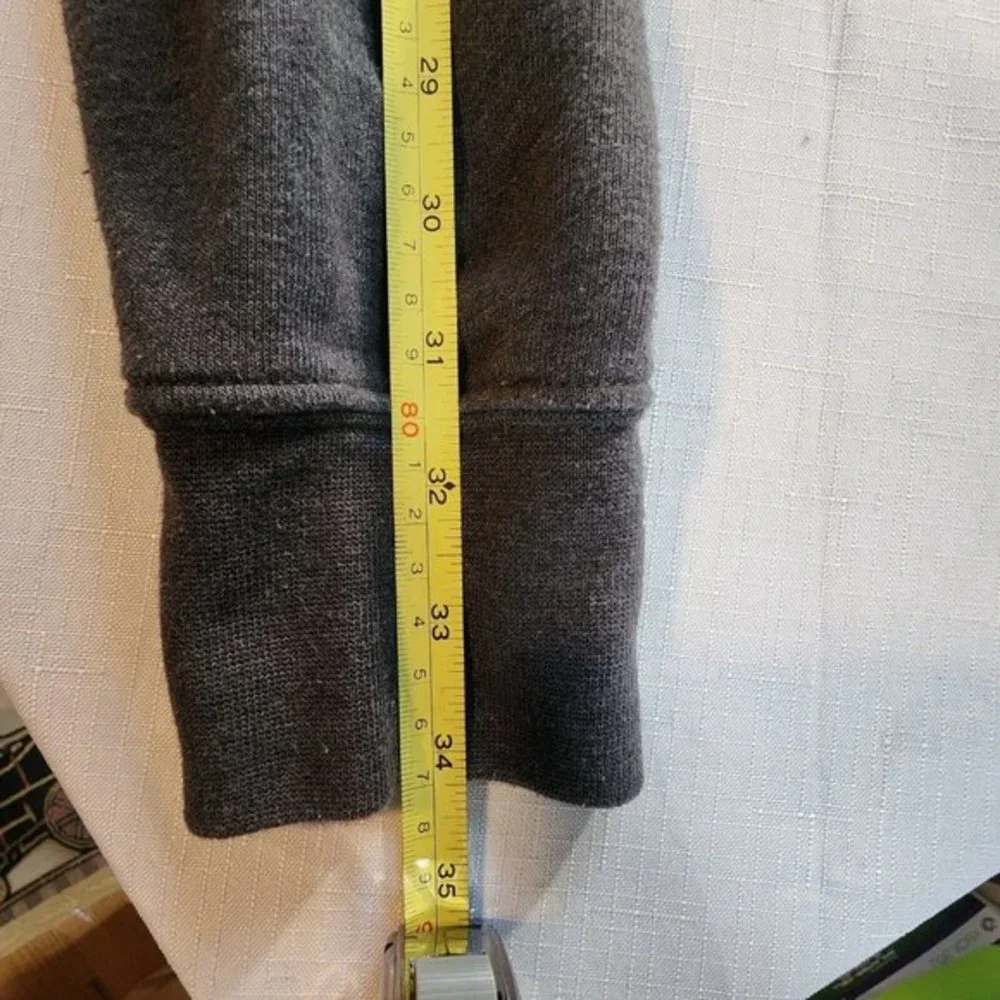 The North Face Hoodie Men's S/P Gray Logo Front Pocket Half Dome Teepee Pullover